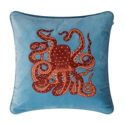 Chhatwal & Jonsson Embroidered Octopus Kussensloop 50x50 Cm