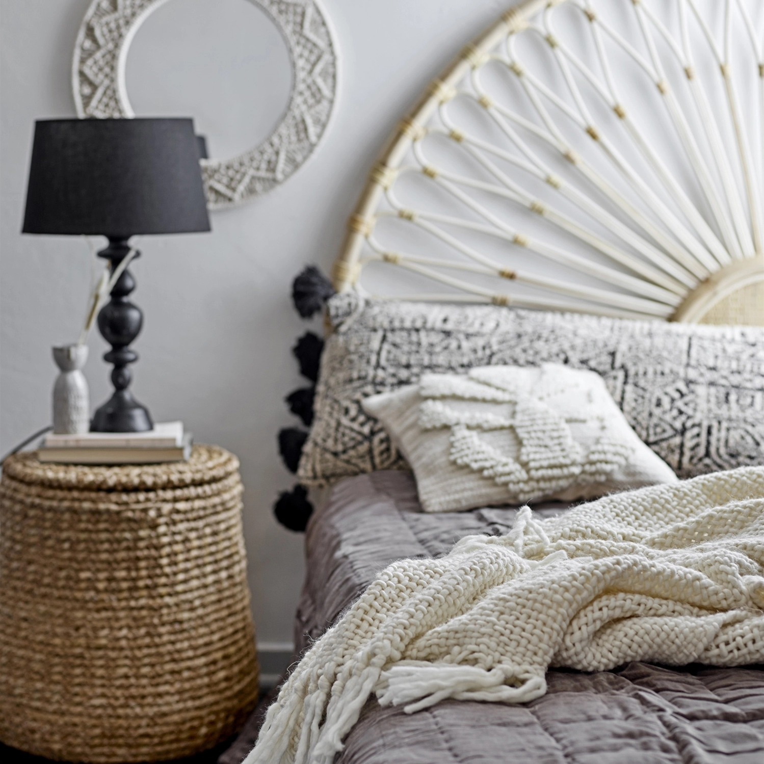 Bloomingville Kussen Structuur 40x40 Cm 6 Bloomingville Kussen Structuur 40x40 Cm - Afbeelding 4