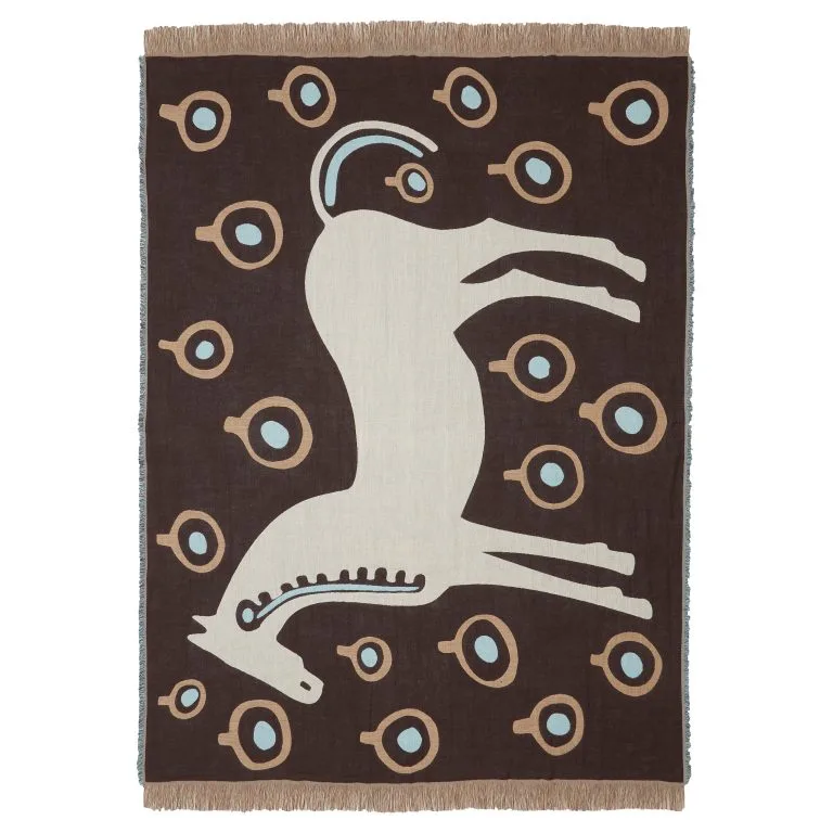 Marimekko Musta Tamma Plaid 130x180 Cm 5 Marimekko Musta Tamma Plaid 130x180 Cm - Afbeelding 3