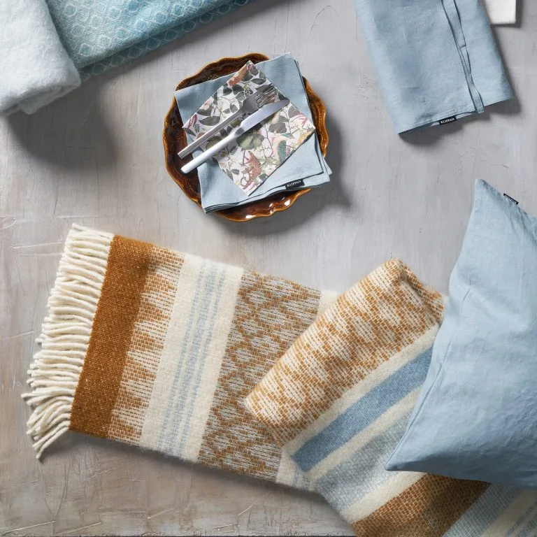 Klippan Yllefabrik Freja Wollen Plaid 5 Klippan Yllefabrik Freja Wollen Plaid - Afbeelding 3