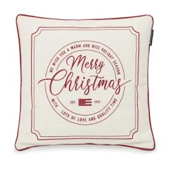 Lexington Merry Christmas Cotton Canvas Kussenhoes 50x50 Cm
