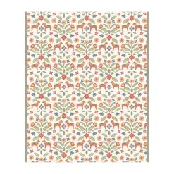 Ekelund Linneväveri Kurbitsblom Katoenen Deken 140x170 Cm