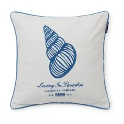 Lexington Seashell Cotton Canvas Kussenhoes 50x50 Cm