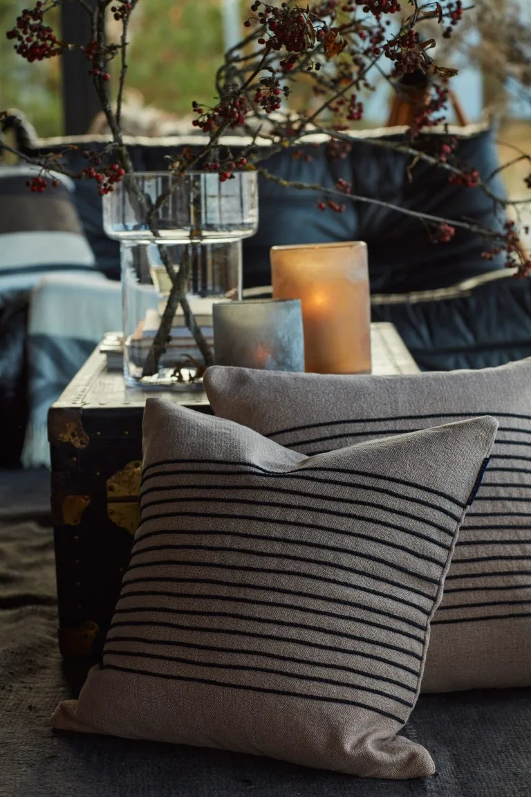 Lexington Deco Striped Cotton Canvas Kussenhoes 50x50 Cm 6 Lexington Deco Striped Cotton Canvas Kussenhoes 50x50 Cm - Afbeelding 4