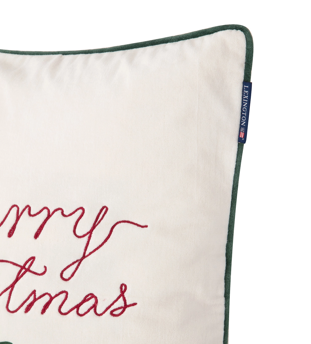 Lexington Merry Christmas Cotton Velvet Kussenhoes 50x50 Cm 5 Lexington Merry Christmas Cotton Velvet Kussenhoes 50x50 Cm - Afbeelding 3