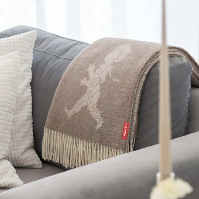 Solstickan Design Solstickan Plaid Merinowol 130x170 Cm 4 Solstickan Design Solstickan Plaid Merinowol 130x170 Cm - Afbeelding 2