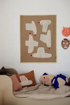 Ferm LIVING Bird Doorgestikte Deken -Kussens winkel 574300 01 40 EnvironmentImage be0f0fce61