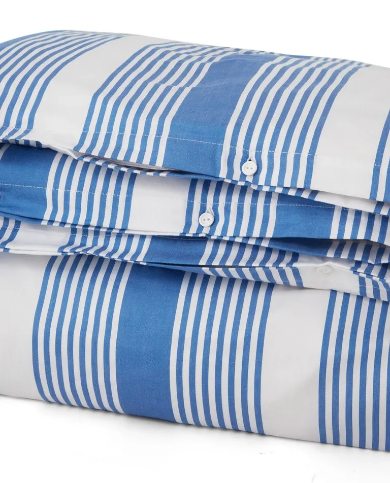Lexington Striped Cotton Sateen Dekbedovertrekset 150x210 Cm 4 Lexington Striped Cotton Sateen Dekbedovertrekset 150x210 Cm - Afbeelding 2