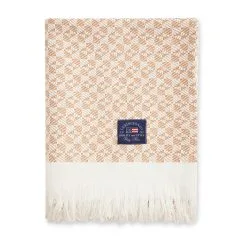 Lexington Striped Structured Recycled Katoenen Plaid 130x170 Cm