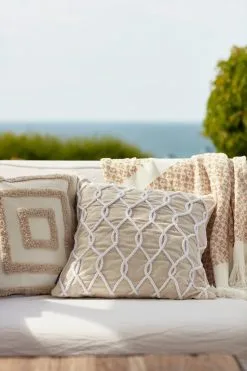 Lexington Striped Structured Recycled Katoenen Plaid 130x170 Cm -Kussens winkel 577966 01 41 EnvironmentImage b69342b8e1