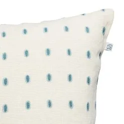 Chhatwal & Jonsson Drop Kussenhoes 40x60 Cm -Kussens winkel drop kudde offwhite heavenblue detalj 976cb3183c