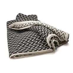 Ørskov Zigzag Bedsprei Zwart